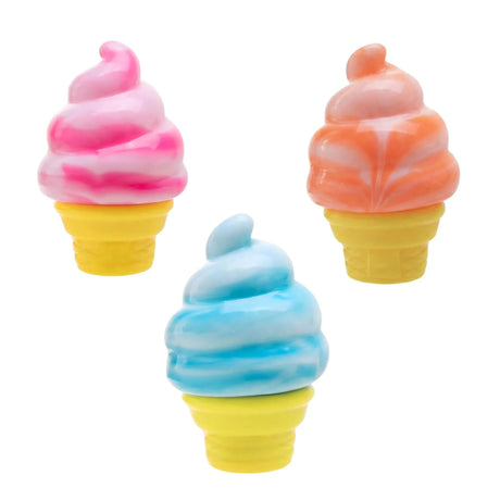 Jucărie antistres squishy Flippy model înghețată, spumă cu memorie, vedere frontală, 8,5x6x6 cm