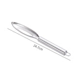 Perie de Curatare Solzi Peste, Flippy, din Otel Inoxidabil, 24 x 3 cm, Gri - vivimall.ro