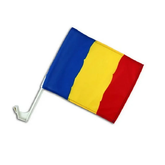 Steag Tricolor Auto, Vivimall, 45 cm x 30 cm, Stegulet, Drapel - vivimall.ro