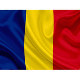 Steag Tricolor Romania, Vivimall, Cu bat pentru fixare pe perete, 90 x 150 cm - vivimall.ro