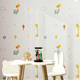 Rola Autoadeziva pentru Perete, Vivimall, din Panza, 10 m, Rezistenta la Umezeala, 2.5 mm Grosime, Model Girafa si Elefant, Multicolor - vivimall.ro