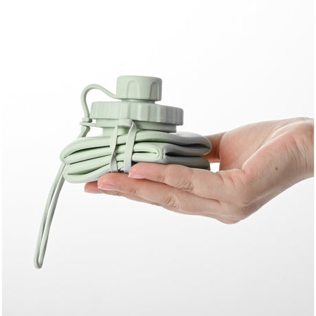 Sticla apa pliabila silicon verde | FlexSip - vivimall.ro