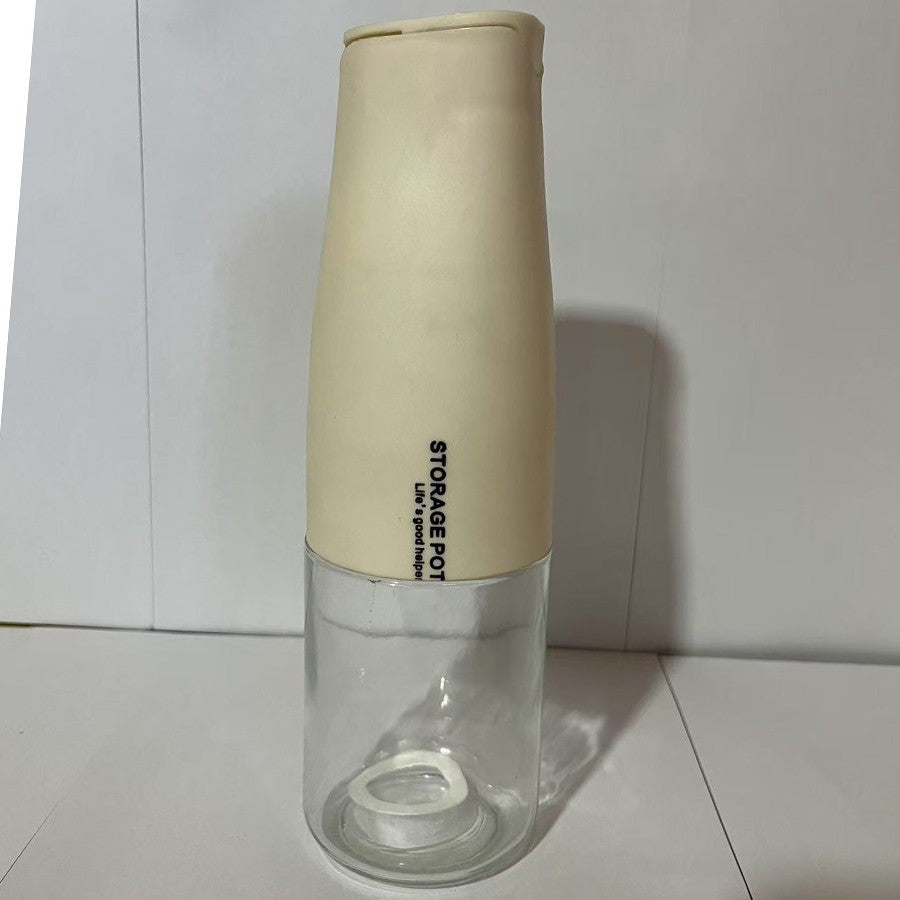 Sticla de Ulei Automata, Vivimall, Sticla pentru Lichide de Bucatarie, 23.7 x 7.25 cm, Volum 550 ml, Alba - vivimall.ro