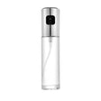 Sticla Pulverizator pentru Bucatariei, Vivimall, Spray pentru Gratar, din Sticla cu Capac din Inox, 18 x 4.2 cm, volum 100 ml, Trasnparenta cu Capac Gri - vivimall.ro