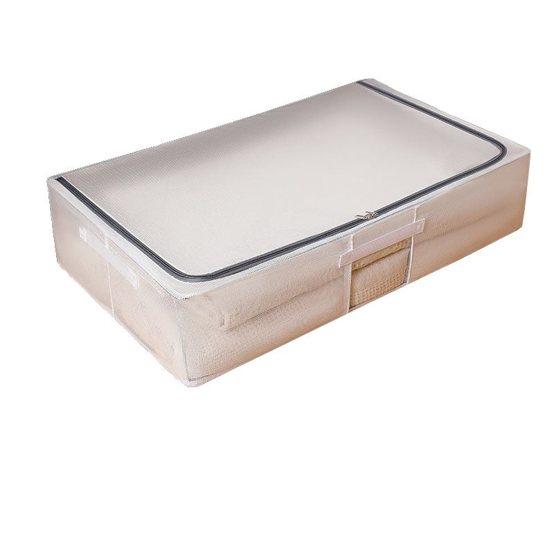 Cutie De Depozitare, Pentru Haine, Incaltaminte, Din Plasa Pvc Impermeabila Si Manere Laterale, Pliabila, Fermoar Bidirectional, A
