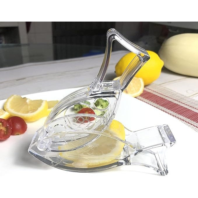 Storcator De Citrice Manual, Rezistente, Usor De Folosit Si Depozitat, Durabil, Calitativ, 12X5.2 Cm, Model Peste, Transparent - vivimall.ro