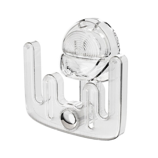 Suport pentru Incaltamintea de Casa, Vivimall, fara Perforare, Montare pe Perete, Prindere Adeziva, 11.6x11x4.8cm, Transparent - vivimall.ro