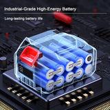 Suflanta de Aer Multifunctionala Portabila, Vivimall, Incarcare Auto, pentru Gratar, Masina, Indepartare Frunze si Praf, 1500 mAh, Viteta de Rotatie 25000 RPM, 2 Baterii de Li si Incarcator, Buton Lateral, Bej - vivimall.ro