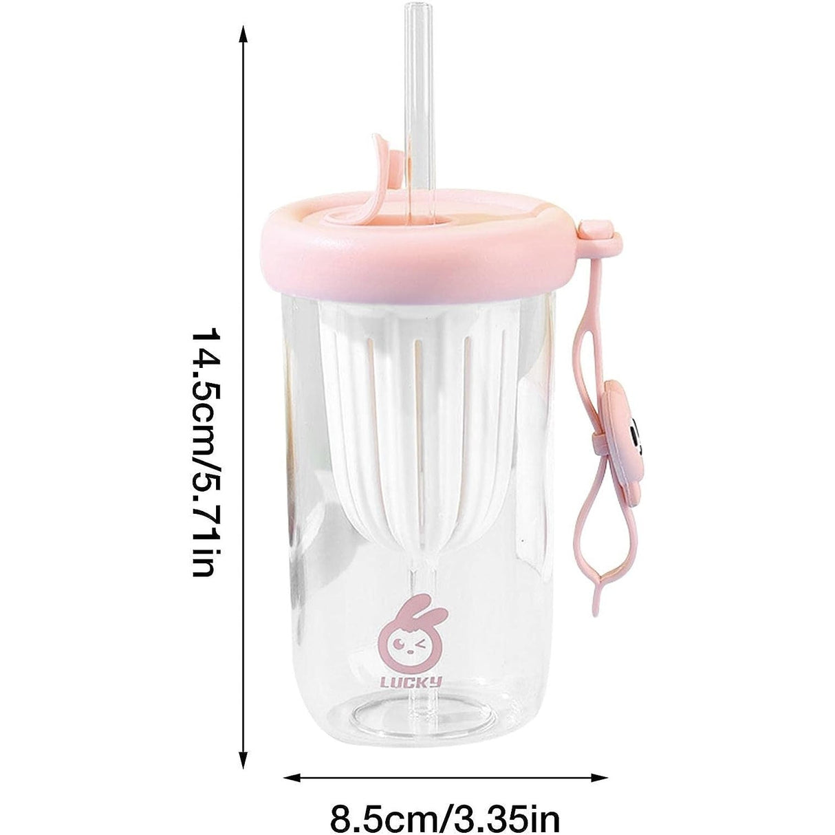 Pahar silicon cu pai si capac | SipSafe - vivimall.ro
