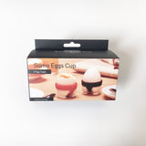 Set 2 Suporturi pentru Oua Fierte, Vivimall, Model Sumo, din Silicon si PP, Multicolor - vivimall.ro