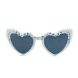 Ochelari Decorativi, Vivimall, Model Bride to Be, cu Perle, pentru Nunta, din PC, 15.3 x 5.7 x 14.5 cm, Alb - vivimall.ro