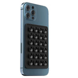 Suport Adeziv Universal, Flippy, pentru Telefon/Tableta, cu 24 Ventuze, potrivit pentru Tik-Tok/Selfie/Vizionare Video, din Silicon, 8 x 5.5 x 1 cm, Negru - vivimall.ro