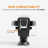 Suport auto Flippy 3rd pentru telefon, Negru - vivimall.ro