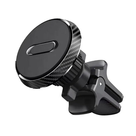 Suport Auto Magnetic Vivimall 360 grade cu prindere de grila de aerisire, 50 mm, Ajustabil, 4 Magneti  incorporati, Negru - vivimall.ro