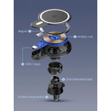 Suport auto MagSafe cu incarcare wireless 15W, Flippy, pentru seria iPhone 12, seria iPhone 13 si seria iPhone 14, Negru - vivimall.ro