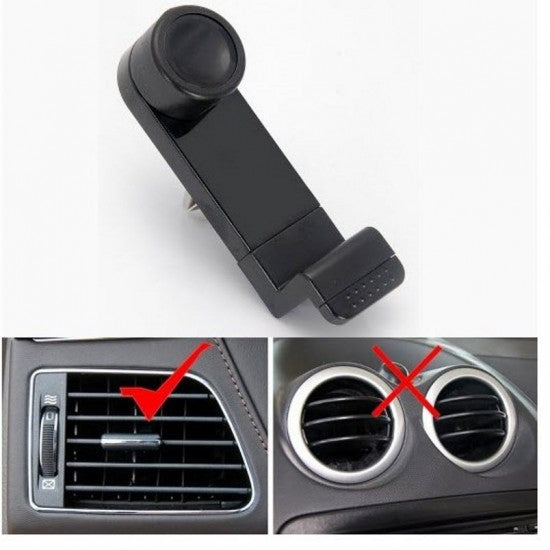 Suport auto pentru telefon BK003 Flippy, Negru - vivimall.ro