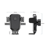 Suport Auto Telefon Flippy, Prindere Grila Ventilatie, Tija Fixare Reglabila, Rotativ 90 grade, Design Modern, Detalii Fine, Material Plastic si Silicon, 11 x  8.5 cm, Model 3, Negru - vivimall.ro