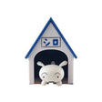 Suport de Chei, Vivimall, Model Casuta si Breloc Caine Alb, 7x6x4cm - vivimall.ro