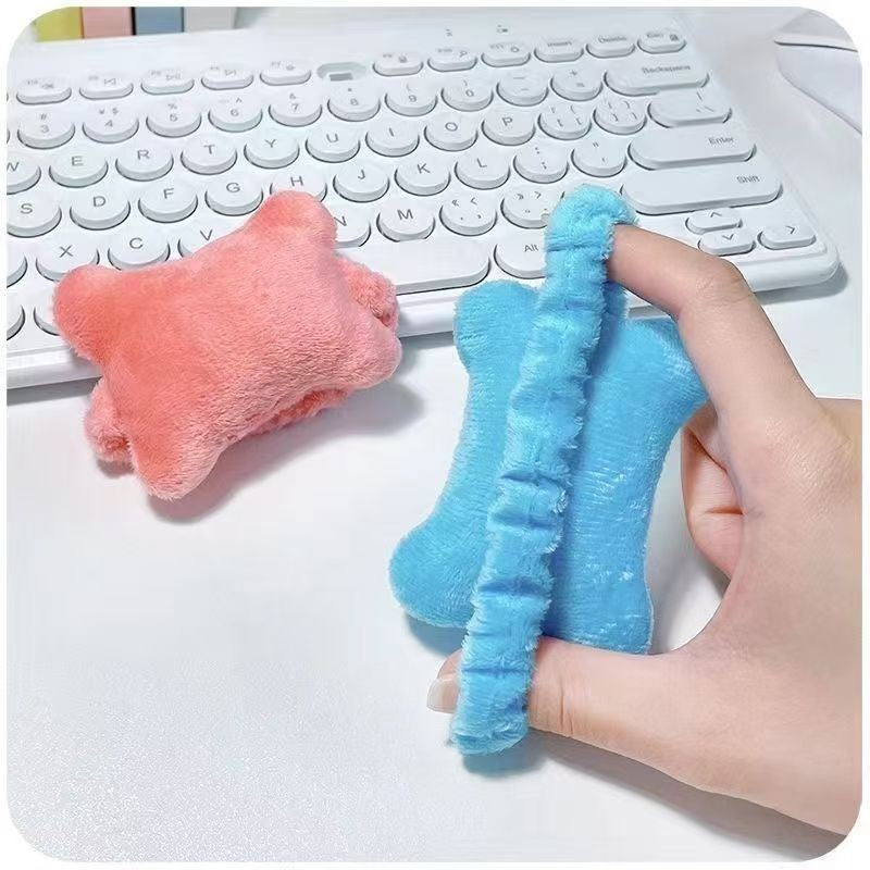 Suport de Mana, Flippy, Pernuta pentru Incheietura cu Banda Elastica, pentru Mouse, Moale, 7.5 x 7 cm, Albastru