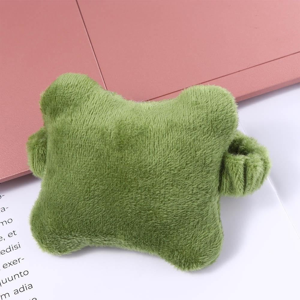 Suport de Mana, Flippy, Pernuta pentru Incheietura cu Banda Elastica, pentru Mouse, Moale, 7.5 x 7 cm, Verde Inchis