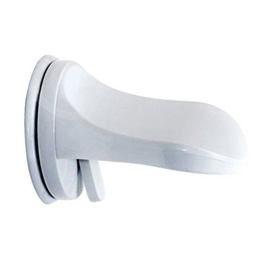 Suport de Picior, Vivimall, pentru Baie, cu Ventuza, din PP si PVC, Antiderapant, 11.5 x 15 cm, Alb - vivimall.ro