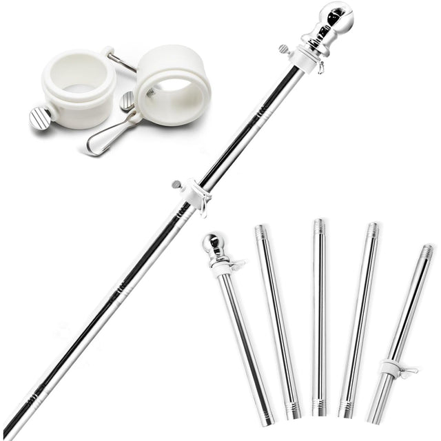 Suport de Steag, Vivimall, 180 cm, Argintiu - vivimall.ro