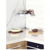 Suport Depozitare, Vivimall, din Plastic, Montare fara Perforatii, pentru Baie/Bucatarie, 28 x 39 x 4.5 cm, Gri - vivimall.ro