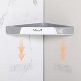 Suport Depozitare, Vivimall, din Plastic, Montare fara Perforatii, pentru Baie/Bucatarie, 28 x 39 x 4.5 cm, Gri - vivimall.ro