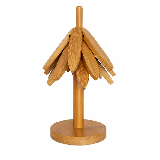 Suport Termic pentru Vase Fierbinti, Flippy, Bambus, Izolatie Termica, Rezistenta la Temperatura Inalta, 21 x 9,50 cm, Maro Deschis - vivimall.ro