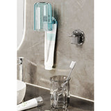 Suport Multifunctional 2 in 1, Pahar si Suport pentru Periuta de Dinti, Vivimall, Plastic, Dimensiune: 10.4 x 7.3 x 7.3 cm, Roz - vivimall.ro