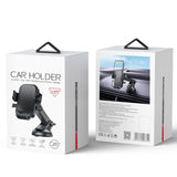 Suport Multifunctional pentru Telefon, Flippy, Car Holder, Suport Rotativ pentru Telefon cu Ventuza si Prindere pe Parbriz sauu Bord, 19 x 10 x 9 cm, Negru- - vivimall.ro