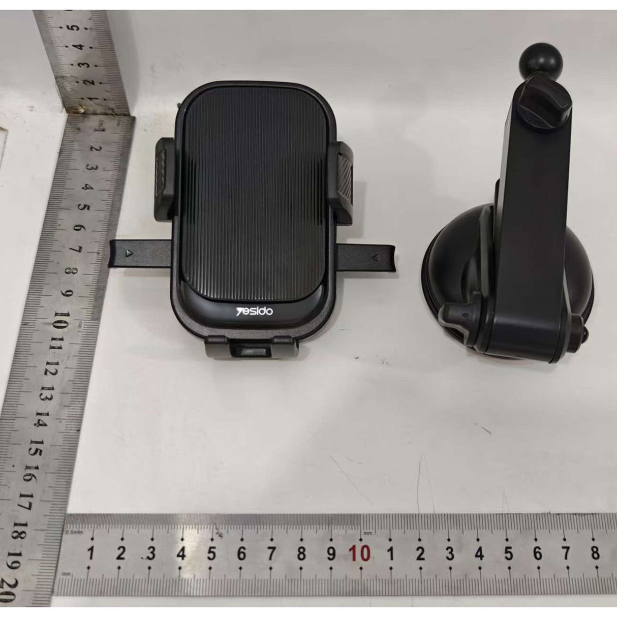 Suport Multifunctional pentru Telefon, Flippy, Car Holder, Suport Rotativ pentru Telefon cu Ventuza si Prindere pe Parbriz sauu Bord, 19 x 10 x 9 cm, Negru- - vivimall.ro