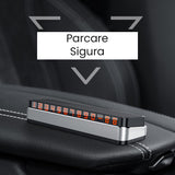 Suport Numar de Telefon pentru Parcare Auto, Vivimall, Suport pentru Numarul de telefon, Pop-Up pentru Ascundere, Banda Adeziva Inclusa, 150 x 52 x 60 mm, Cifre Rosii, Space Gray - vivimall.ro