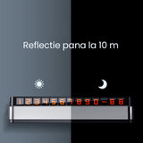 Suport Numar de Telefon pentru Parcare Auto, Vivimall, Suport pentru Numarul de telefon, Pop-Up pentru Ascundere, Banda Adeziva Inclusa, 150 x 52 x 60 mm, Cifre Rosii, Space Gray - vivimall.ro