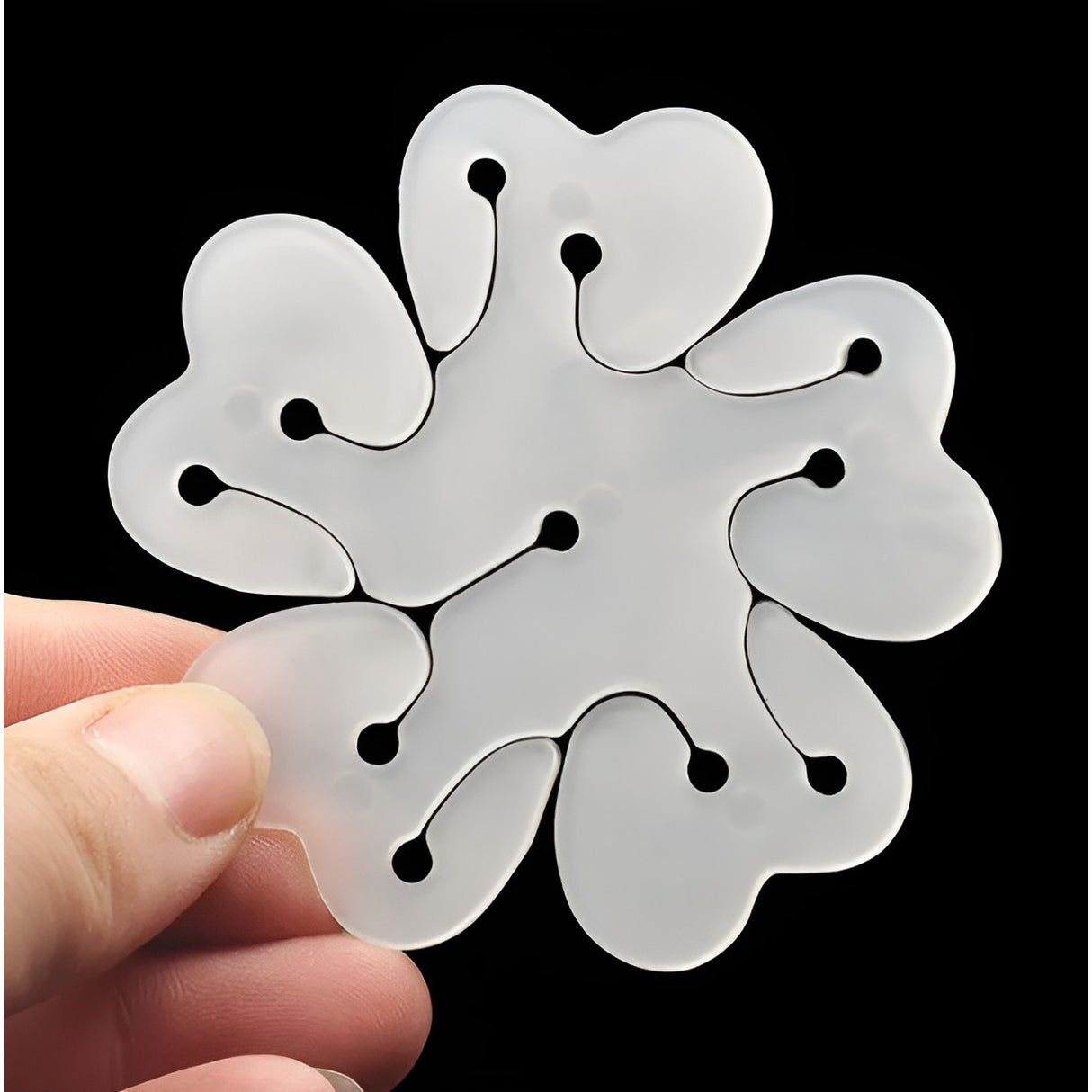 Suport pentru Baloane, Vivimall, Care Formeaza o Floare, cu Doua Straturi, pentru 11 Baloane, 8x8cm, 4.6g - vivimall.ro