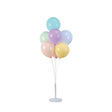 Suport baloane cu 3 niveluri, înălțime 1,3 m, design transparent, vedere de ansamblu