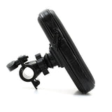 Suport husa telefon mobil Flippy pentru bicicleta si motocicleta, rezistent apa si socuri, touchscreen, 360 rotativ, negru, 4.8 - 5.4 inch - vivimall.ro