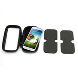 Suport husa telefon mobil Flippy pentru bicicleta si motocicleta, rezistent apa si socuri, touchscreen, 360 rotativ, negru, 4.8 - 5.4 inch - vivimall.ro