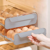 Suport Pentru Oua, Strat Dublu, Capacitate 32 De Oua, 23.5X21.5 Cm, Din Plastic - vivimall.ro