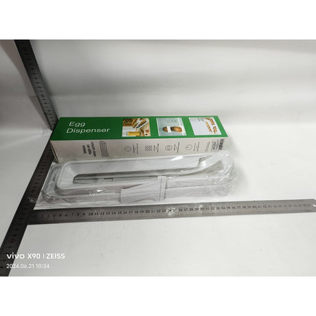 Suport pentru Oua, pentru Usa Frigiderului, cu Doua Straturi, 36x8.2x10cm, Alb - vivimall.ro