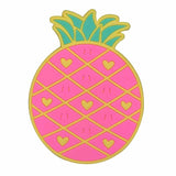 Suport Pentru Pahar, Model Ananas, Din Pvc, 12 X 9 Cm, Rezistent La Caldura, Roz - vivimall.ro