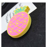 Suport Pentru Pahar, Model Ananas, Din Pvc, 12 X 9 Cm, Rezistent La Caldura, Roz - vivimall.ro