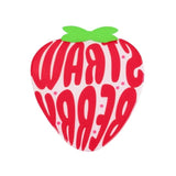 Suport pentru Pahar, Vivimall, Model Capsuna, din PVC, 15.5 x 15.5 cm, Rezistent la Caldura, Roz/Rosu - vivimall.ro