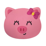 Suport pentru Pahar, Vivimall, Model Urs Purcelus, din PVC, 15.5x15.5 cm, Rezistent la Caldura, Roz - vivimall.ro