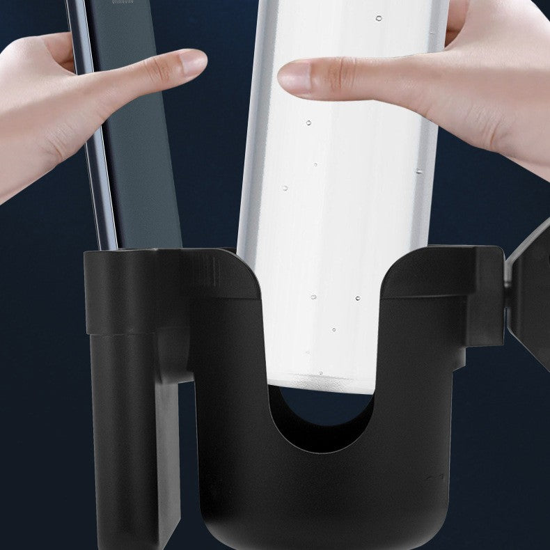Interior siliconat al suportului de pahar, detaliu protecție anti-zgâriere, culoare negru