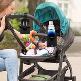 Suport telefon și pahar montat pe ghidon bicicletă, perspectivă utilizare reală