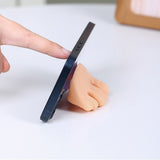 Suport de Baie, Vivimall, Multifunctional, pentru Periute/Cabluri, din PVC, cu Ventuza, Model Picior, 4 x 6.5 cm, Crem - vivimall.ro