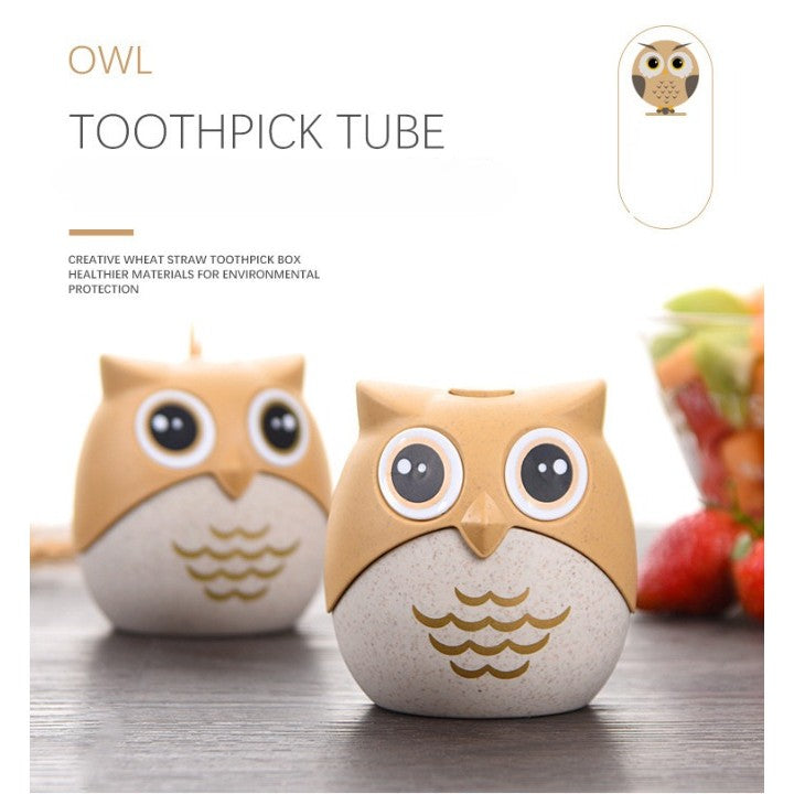 Suport scobitori multifunctional forma bufnita | WiseHolder - vivimall.ro