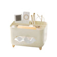 Suport pentru Servetele, Vivimall, Cutie Multifunctionala, Design Minimalist, ABS, cu Suport pentru Obiectele Personale, pentru Birou, 21x15x13 cm, Crem - vivimall.ro