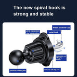 Suport Auto pentru Telefon, Vivimall, MagSafe, cu Magnet, Prindere Grila de Ventilatie, Detalii Fine, Rotativ 360 de Grade, Plastic Magnet Silicon, 5.1x3.9 cm, Negru Argintiu - vivimall.ro